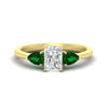 Load image into Gallery viewer, pear-diamond-cathedral-radiant-cut-engagement-ring-with-emerald-in-yellow-gold-fdenr9210rargemgrsleep-nl-yg