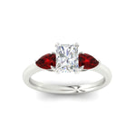 Load image into Gallery viewer, pear-diamond-cathedral-radiant-cut-engagement-ring-with-ruby-in-white-gold-fdenr9210rargrudrangle5-nl-wg