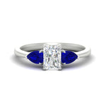 Load image into Gallery viewer, pear-diamond-cathedral-radiant-cut-engagement-ring-with-sapphire-in-white-gold-fdenr9210rargsablsleep-nl-wg
