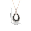 Load image into Gallery viewer, pear-drop-black-diamond-cluster-pendant-in-rose-gold-fdpd11558gblackangle1-nl-rg-hw