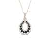 Load image into Gallery viewer, pear-drop-black-diamond-cluster-pendant-in-rose-gold-fdpd11558gblackangle1-nl-rg