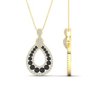 Load image into Gallery viewer, pear-drop-black-diamond-cluster-pendant-in-yellow-gold-fdpd11558gblackangle2-nl-yg.jpg?v=1771312406