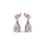 Load image into Gallery viewer, pear-drop-diamond-earring-in-14K-rose-gold-FDEAR8386-NL-RG