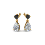 Load image into Gallery viewer, pear-drop-earring-with-black-diamond-in-14K-yellow-gold-FDEAR8386GBLACK-NL-YG