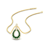 Load image into Gallery viewer, pear-drop-emerald-cluster-pendant-in-yellow-gold-fdpd11558gemgr-nl-yg.jpg?v=1771312407