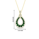 Load image into Gallery viewer, pear-drop-emerald-cluster-pendant-in-yellow-gold-fdpd11558gemgrangle1-nl-yg-hw.jpg?v=1771312407