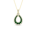 Load image into Gallery viewer, pear-drop-emerald-cluster-pendant-in-yellow-gold-fdpd11558gemgrangle1-nl-yg.jpg?v=1771312407