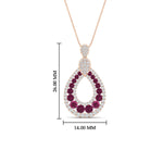 Load image into Gallery viewer, pear-drop-pink-sapphire-cluster-pendant-in-rose-gold-fdpd11558gsadrpiangle1-nl-rg-hw.jpg?v=1771312406