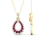 Load image into Gallery viewer, pear-drop-pink-sapphire-cluster-pendant-in-yellow-gold-fdpd11558gsadrpiangle2-nl-yg.jpg?v=1771312407