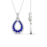 Load image into Gallery viewer, pear-drop-sapphire-cluster-pendant-in-white-gold-fdpd11558gsablangle2-nl-wg.jpg?v=1771312407