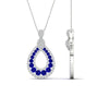 Load image into Gallery viewer, pear-drop-sapphire-cluster-pendant-in-white-gold-fdpd11558gsablangle2-nl-wg.jpg?v=1771312407