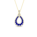 Load image into Gallery viewer, pear-drop-sapphire-cluster-pendant-in-yellow-gold-fdpd11558gsablangle1-nl-yg.jpg?v=1771312406