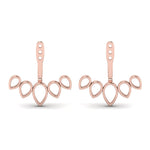 Load image into Gallery viewer, pear-earlobe-earring-jacket-in-rose-gold-FDEAR86928ANGLE2-NL-RG