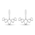 Load image into Gallery viewer, pear-earlobe-earring-jacket-in-white-gold-FDEAR86928ANGLE2-NL-WG