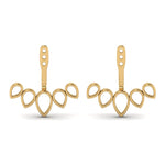 Load image into Gallery viewer, pear-earlobe-earring-jacket-in-yellow-gold-FDEAR86928ANGLE2-NL-YG