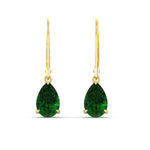 Load image into Gallery viewer, pear-emerald-lever-back-4-carat-earrings-in-yellow-gold-FDEAR11236PEGEMGR-4.00CT-NL-YG.jpg