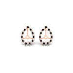 Load image into Gallery viewer, pear-halo-earring-black-diamond-for-2-carat-jackets-in-rose-gold-fdearpe9677gblackangle2-2.00ct-nl-rg