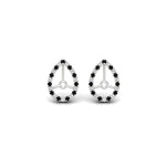 Load image into Gallery viewer, pear-halo-earring-black-diamond-for-2-carat-jackets-in-white-gold-fdearpe9677gblackangle2-2.00ct-nl-wg