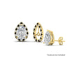 Load image into Gallery viewer, pear-halo-earring-black-diamond-for-2-carat-jackets-in-yellow-gold-fdearpe9677gblackangle3-2.00ct-nl-yg