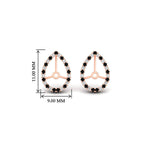 Load image into Gallery viewer, pear-halo-earring-black-diamond-for-3-carat-jackets-in-rose-gold-fdearpe9677gblackangle2-3.00ct-nl-rg-hw.jpg?v=1763036625