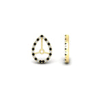 Load image into Gallery viewer, pear-halo-earring-black-diamond-for-3-carat-jackets-in-yellow-gold-fdearpe9677gblackangle4-3.00ct-nl-yg.jpg?v=1763036626