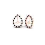 Load image into Gallery viewer, pear-halo-earring-black-diamond-for-4-carat-jackets-in-rose-gold-fdearpe9677gblackangle1-4.00ct-nl-rg.jpg?v=1763037096