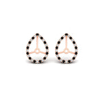 Load image into Gallery viewer, pear-halo-earring-black-diamond-for-4-carat-jackets-in-rose-gold-fdearpe9677gblackangle2-4.00ct-nl-rg.jpg?v=1763037096