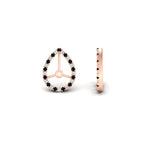 Load image into Gallery viewer, pear-halo-earring-black-diamond-for-4-carat-jackets-in-rose-gold-fdearpe9677gblackangle4-4.00ct-nl-rg.jpg?v=1763037096