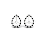Load image into Gallery viewer, pear-halo-earring-black-diamond-for-4-carat-jackets-in-white-gold-fdearpe9677gblackangle2-4.00ct-nl-wg.jpg?v=1763037097