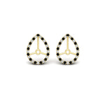 Load image into Gallery viewer, pear-halo-earring-black-diamond-for-4-carat-jackets-in-yellow-gold-fdearpe9677gblackangle2-4.00ct-nl-yg.jpg?v=1763037097