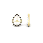 Load image into Gallery viewer, pear-halo-earring-black-diamond-for-4-carat-jackets-in-yellow-gold-fdearpe9677gblackangle4-4.00ct-nl-yg.jpg?v=1763037097