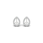 Load image into Gallery viewer, pear-halo-earring-diamond-for-1-carat-jackets-in-white-gold-fdearpe9677angle2-1.00ct-nl-wg.jpg?v=1763036620