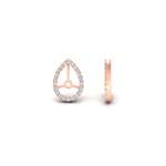 Load image into Gallery viewer, pear-halo-earring-diamond-for-2-carat-jackets-in-rose-gold-fdearpe9677angle4-2.00ct-nl-rg
