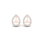 Load image into Gallery viewer, pear-halo-earring-diamond-for-3-carat-jackets-in-rose-gold-fdearpe9677angle2-3.00ct-nl-rg.jpg?v=1763036626