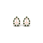 Load image into Gallery viewer, pear-halo-earring-emerald-for-1-carat-jackets-in-rose-gold-fdearpe9677gemgrangle2-1.00ct-nl-rg.jpg?v=1763036619