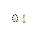Load image into Gallery viewer, pear-halo-earring-emerald-for-1-carat-jackets-in-rose-gold-fdearpe9677gemgrangle4-1.00ct-nl-rg.jpg?v=1763036619