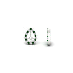 Load image into Gallery viewer, pear-halo-earring-emerald-for-1-carat-jackets-in-white-gold-fdearpe9677gemgrangle4-1.00ct-nl-wg.jpg?v=1763036619