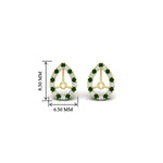 Load image into Gallery viewer, pear-halo-earring-emerald-for-1-carat-jackets-in-yellow-gold-fdearpe9677gemgrangle2-1.00ct-nl-yg-hw.jpg?v=1763036620