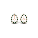 Load image into Gallery viewer, pear-halo-earring-emerald-for-2-carat-jackets-in-rose-gold-fdearpe9677gemgrangle2-2.00ct-nl-rg