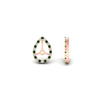 Load image into Gallery viewer, pear-halo-earring-emerald-for-2-carat-jackets-in-rose-gold-fdearpe9677gemgrangle4-2.00ct-nl-rg