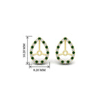 Load image into Gallery viewer, pear-halo-earring-emerald-for-2-carat-jackets-in-yellow-gold-fdearpe9677gemgrangle2-2.00ct-nl-yg-hw