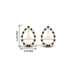 Load image into Gallery viewer, pear-halo-earring-emerald-for-3-carat-jackets-in-rose-gold-fdearpe9677gemgrangle2-3.00ct-nl-rg-hw.jpg?v=1763036625
