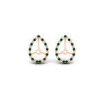 Load image into Gallery viewer, pear-halo-earring-emerald-for-3-carat-jackets-in-rose-gold-fdearpe9677gemgrangle2-3.00ct-nl-rg.jpg?v=1763036625