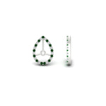 Load image into Gallery viewer, pear-halo-earring-emerald-for-3-carat-jackets-in-white-gold-fdearpe9677gemgrangle4-3.00ct-nl-wg.jpg?v=1763036626