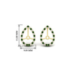 Load image into Gallery viewer, pear-halo-earring-emerald-for-3-carat-jackets-in-yellow-gold-fdearpe9677gemgrangle2-3.00ct-nl-yg-hw.jpg?v=1763036627