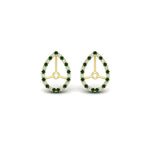 Load image into Gallery viewer, pear-halo-earring-emerald-for-3-carat-jackets-in-yellow-gold-fdearpe9677gemgrangle2-3.00ct-nl-yg.jpg?v=1763036626