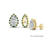 Load image into Gallery viewer, pear-halo-earring-emerald-for-3-carat-jackets-in-yellow-gold-fdearpe9677gemgrangle3-3.00ct-nl-yg-lg1.jpg?v=1763036626