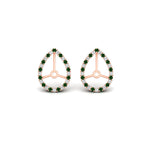 Load image into Gallery viewer, pear-halo-earring-emerald-for-4-carat-jackets-in-rose-gold-fdearpe9677gemgrangle2-4.00ct-nl-rg.jpg?v=1763037096