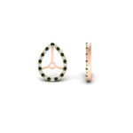 Load image into Gallery viewer, pear-halo-earring-emerald-for-4-carat-jackets-in-rose-gold-fdearpe9677gemgrangle4-4.00ct-nl-rg.jpg?v=1763037096