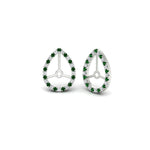 Load image into Gallery viewer, pear-halo-earring-emerald-for-4-carat-jackets-in-white-gold-fdearpe9677gemgrangle1-4.00ct-nl-wg.jpg?v=1763037096